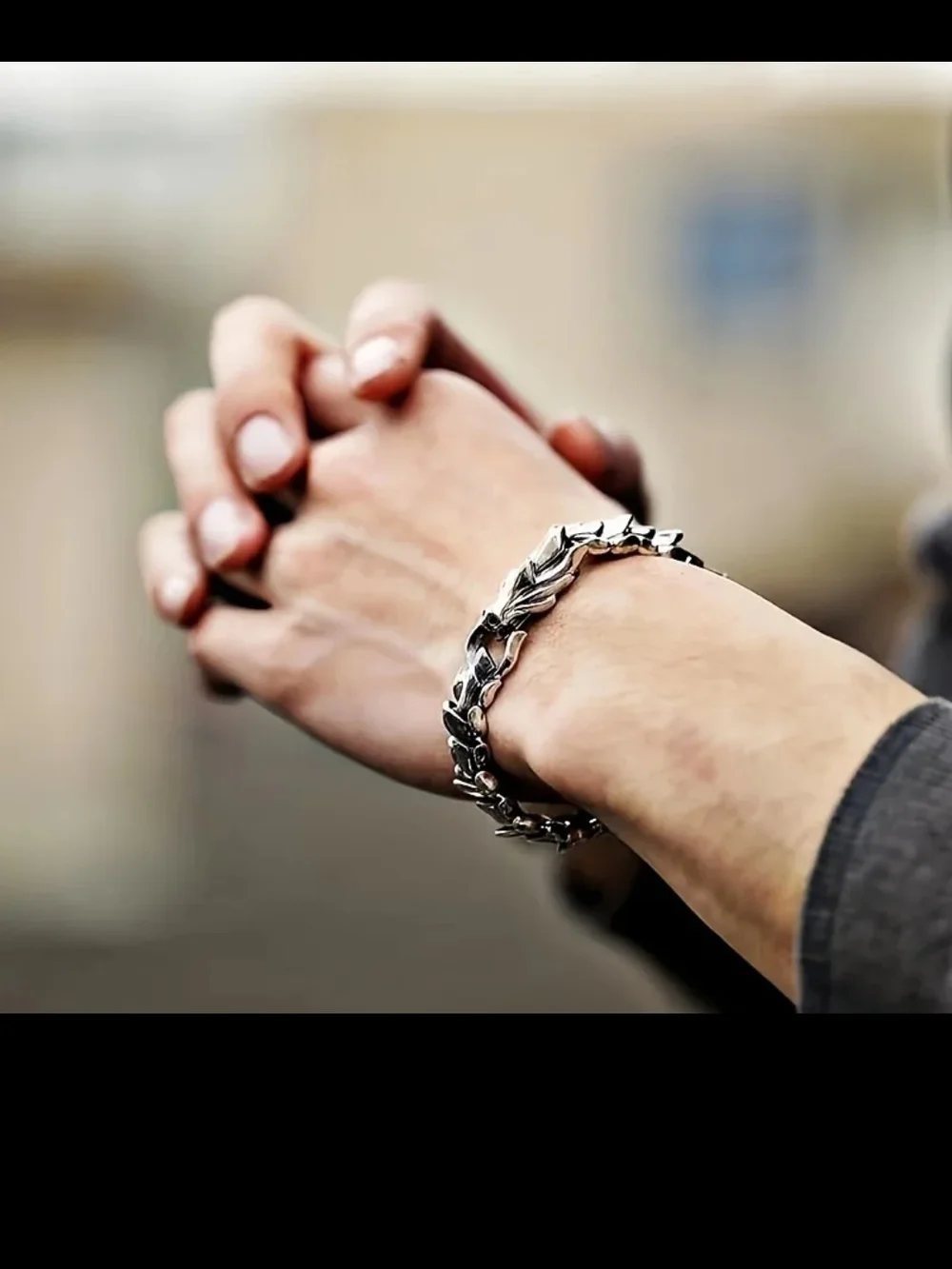 1 Piece  Men’s Link Bracelet - Silver ,Alternative Gold&silver And Gold